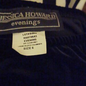 Vintage Jessica Howard Elegant Velvet Holiday Winter Skirt